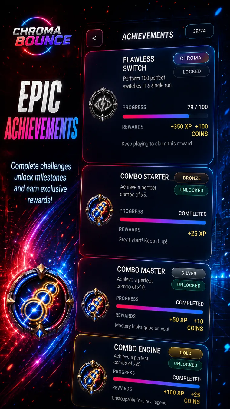 Chroma Bounce achievements