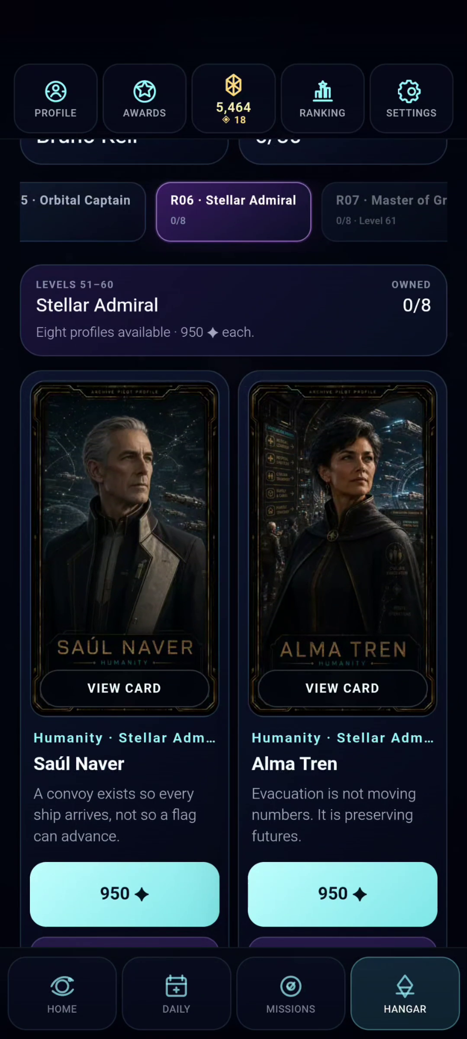 ORB1TAL Archive profiles